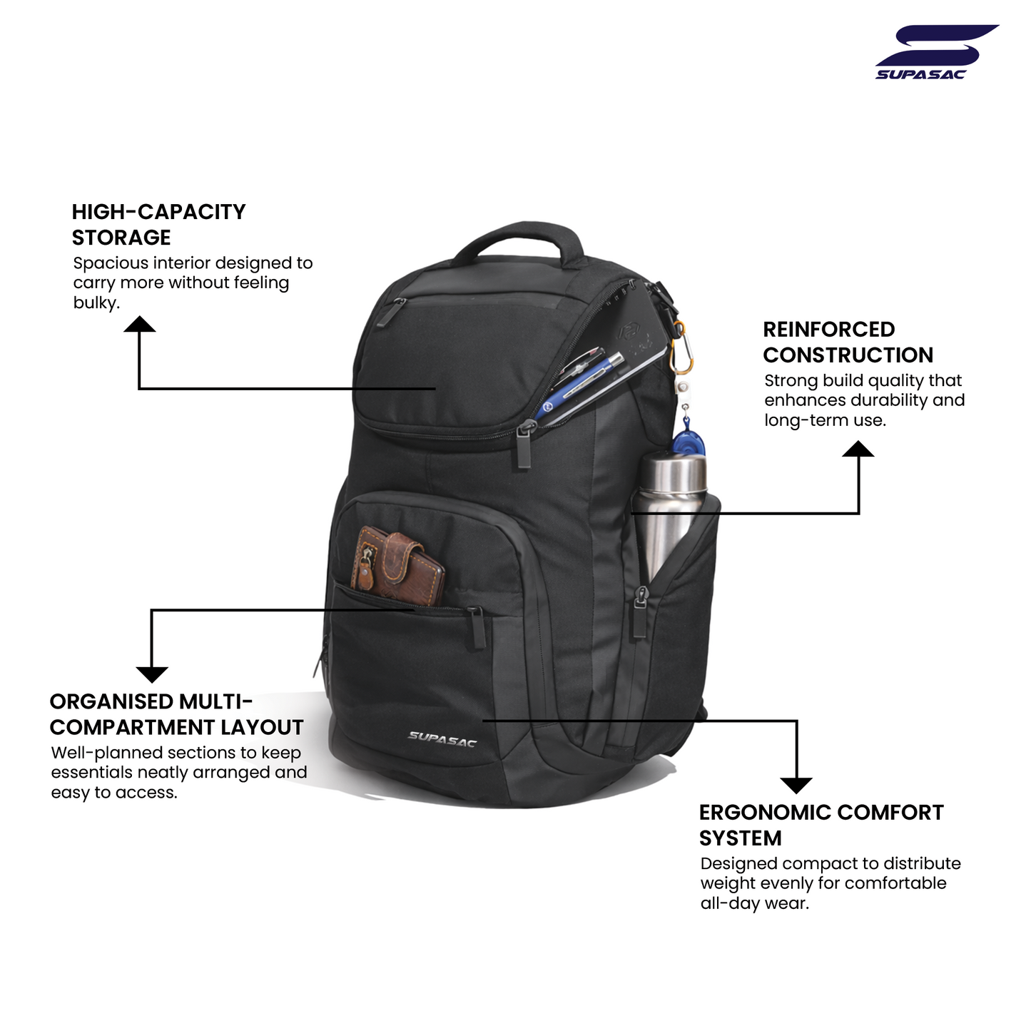 Supasac SUMMIT Professional Laptop Backpack