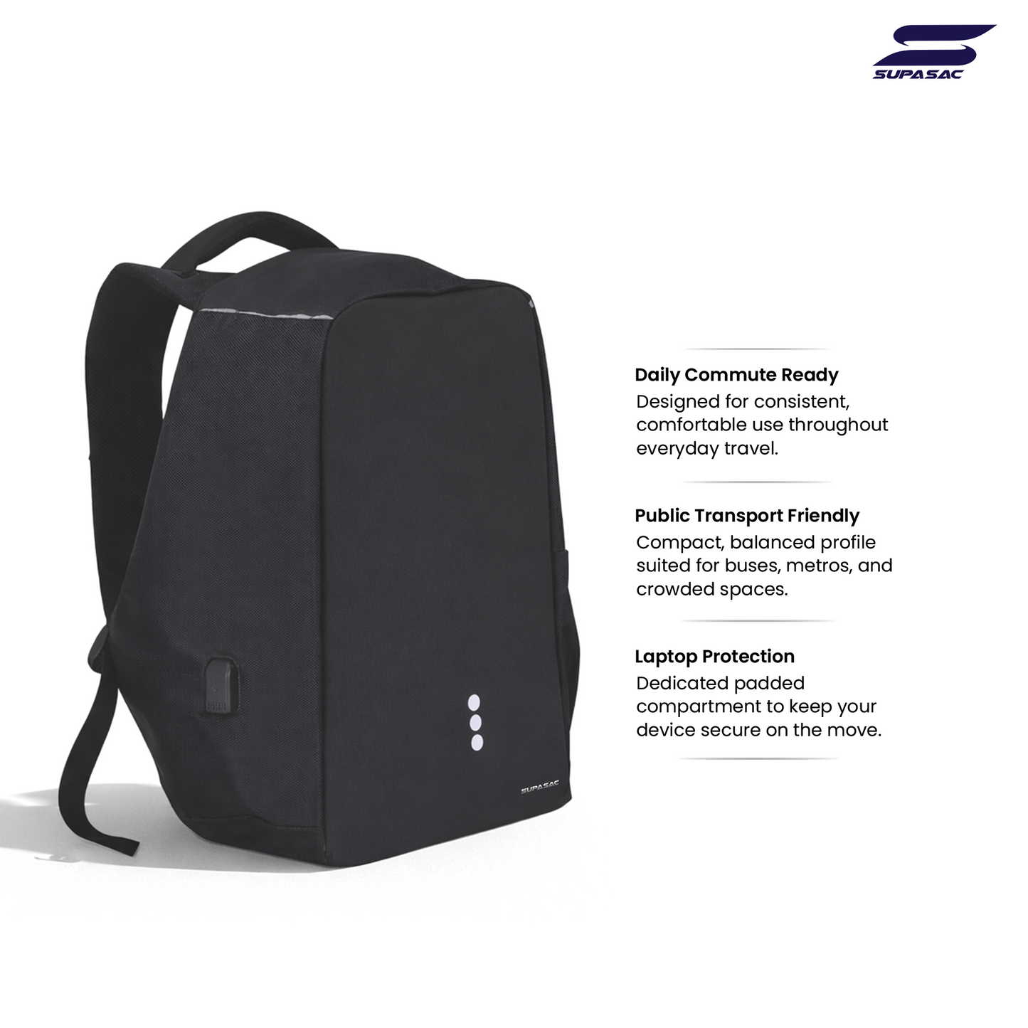 Supasac ANTI-THEFT Professional Laptop Backpack